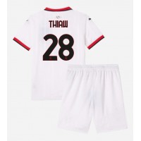 Echipament fotbal AC Milan Malick Thiaw #28 Tricou Deplasare 2024-25 pentru copii maneca scurta (+ Pantaloni scurti)